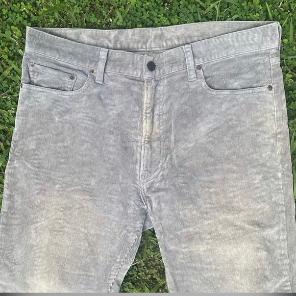 Beams Grey Designer Corduroy Pants  Size 36 Like New - Picture 2 of 7